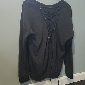 Yogalicious pull over, grey size medium